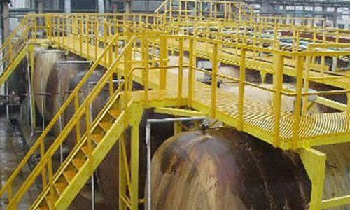 La fibre de verre d'ASTM a renforcé la résistance à la corrosion en plastique de râper de passage couvert des grilles FRP
