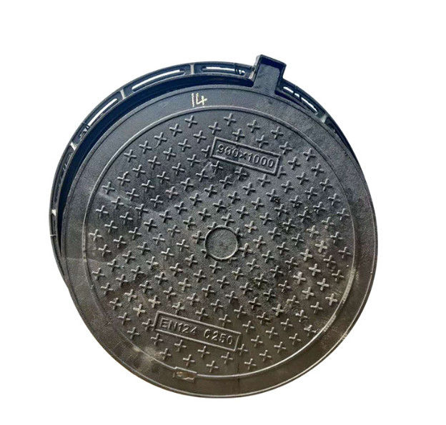 Rating de charge A15 Couverture du trou d'échappement en fibre de verre FRP Couverture encastrée 25Mm,couverture du trou d'échappement en résine composite FRP