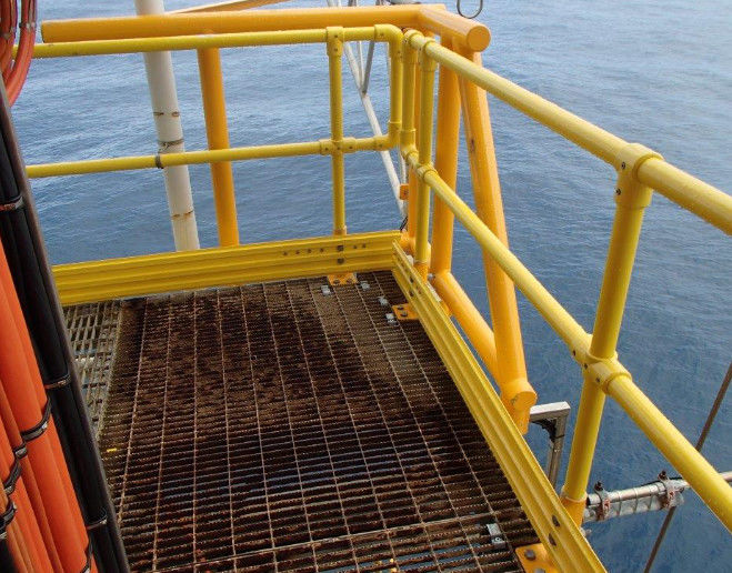 Balustrade étanche à l'humidité de l'anti corrosion FRP utilisée dans des régions humides de côte