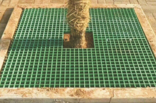 L'arbre favorable à l'environnement enracine des panneaux de grille de FRP pour le sol de réparation et la poussière de réduction