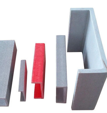 Forme C Profiles pultrés FRP hauteur personnalisée et poids léger, matériau résistant à la corrosion