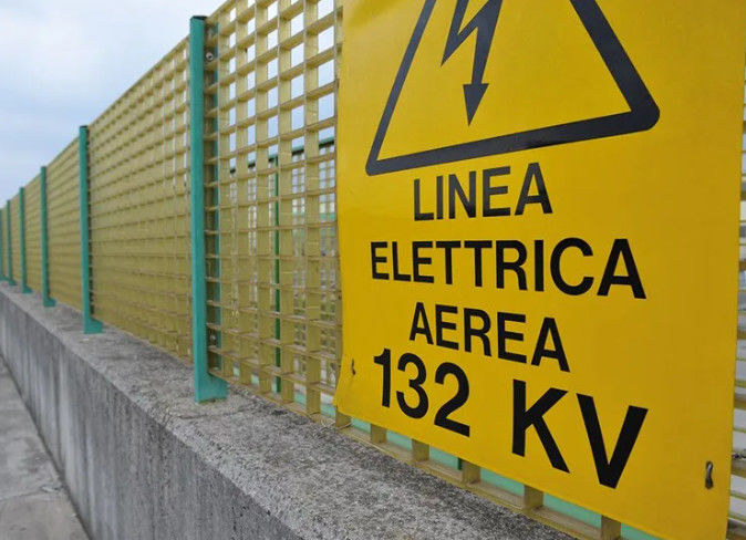 L'électricité d'avertissement râpant FRP clôturant la longévité élevée de produits de sécurité de fibre de verre