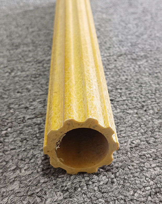 Profil de pultrusion Frp anti-dérapant Frp échelle en corde Frp tube creux en prune pour la construction de bâtiments
