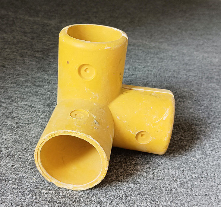 50 mm tube rond en fibre de verre FRP raccordement à la poignée de main à la base du coude Tee Four Way Connector