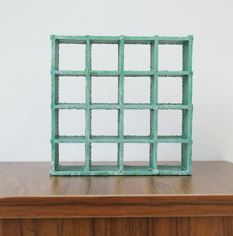 Grille en FRP vert pour l'utilisation de la plateforme ou du trottoir et taille et couleur personnalisées